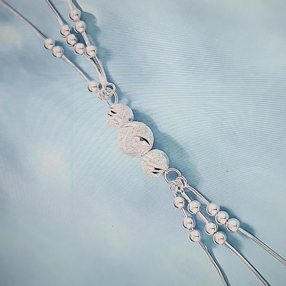 NWT Dagerwz Elegant Silver Heart & Zircon Adjustable Silver Bracelet - Picture 9 of 9